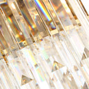 DecorBites™ Golden Crystal Chandelier LED Ceiling Light for Living Room & Lobby