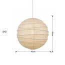 DecorBites™ Japanese Wabi Sabi Pendant Light LED E27 Noguchi Akari Rice Paper Ceiling Hanging