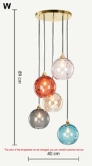 DecorBites™ Glass Ball Lustre Pendant Lights - Modern Kitchen Hanging Fixture