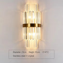 DecorBites™ Crystal Gold LED Wall Sconce Modern Light for Bedroom Living Room Home Decor