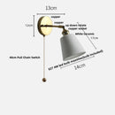 DecorBites™ Ceramic LED Wall Lights with Pull Chain Switch for Bathroom Mirror