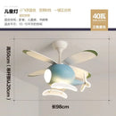 DecorBites™ Kids' Helicopter Ceiling Fan with LED Light Chandelier - Modern Aircraft Design