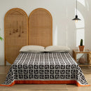 DecorBites™ Cotton Throw Blanket - Retro Chinese Style Quilt & Sofa Cover