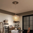 DecorBites™ Crystal Led Pendant Light Modern Chandelier Ceiling Lamp for Living Room