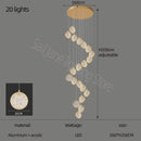DecorBites™ Double Story LED Ring Chandelier - Modern Nordic Style Living Room Lighting