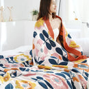 DecorBites™ 100% Cotton Nordic Throw Blanket - Soft Gauze Bedspread for Bedroom & Sofa