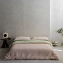 DecorBites™ 100% Cotton Foam Yarn Bedding Set with Solid Color Jacquard Design