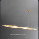 DecorBites™ Gold Steel LED Pendant Lights - Luxury Dimmable Suspend Lamp