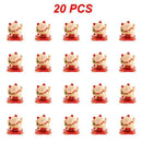 2~20PCS Wealth Waving Cat Chinese Lucky Cat Beckoning Solar Powered Small Size Crafts Home Desktop Ornaments Car Decoration