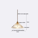 DecorBites™ Japanese Style LED Pendant Lamp Copper Glass Hanging Light Fixtures