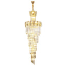 DecorBites™ Crystal Chandelier: Modern Minimalist Duplex Living Room Luxury Light