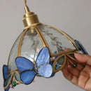DecorBites™ LED Butterfly Glass Wall Lamp Sconce with Pull Chain Switch