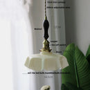 DecorBites™ Green Flower Glass Pendant Light for Kitchen Bar Restaurant, Modern Wire Adjustable Hanging Lamp