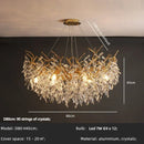 DecorBites™ Crystal Branch Pendant Light Chandelier Luxe LED Gold Droplight