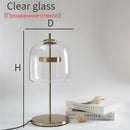 DecorBites™ Glass Lampshade LED Table Lamp for Modern Bedroom Decor