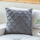 DecorBites™ Cotton Diamond Cushion Cover in Mustard Orange Beige for Living Room Sofa Bed