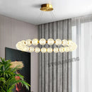 DecorBites™ Glass Ball LED Ceiling Chandelier: Modern Living Room Bedroom Pendant Light