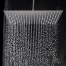 DecorBites™ 20 Inch Square Stainless Steel Rainfall Shower Head - Luxury Chrome Finish