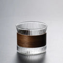 DecorBites™ Japanese Walnut Tea Cup Set - High-Grade Glass Coffee & Flower Tea Cups