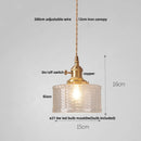 DecorBites™ Green Glass LED Pendant Light: Nordic Modern Hanging Lamp for Bedroom Dining Room