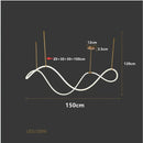 DecorBites™ LED Long Hose Chandelier for Dining Room Kitchen Bar Pendant Lamp