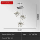 DecorBites™ Leaf Sequin Ceiling Chandelier for Modern Living Room, Restaurant, Bar, and Shop Window