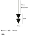 DecorBites™ Gold Black Cone LED Pendant Lamp for Stylish Home and Shop Lighting