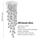 DecorBites™ Crystal Ball Chandelier Pendant Light for Staircase Hallway Bar Décor
