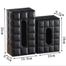 DecorBites™ Desktop Tissue Box Holder: Elegant Paper Towel Storage Tray for Home and Office