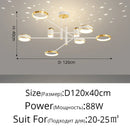 DecorBites™ LED Chandelier: Modern Smart Remote Ceiling Light for Living Room Bedroom Dining Kitchen