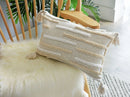 DecorBites™ Geometric Embroidery Cushion Cover with Tassel, Home Decor Pillowcase, Various Sizes