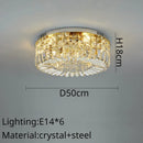 DecorBites™ Crystal Ring LED Ceiling Lamp for Modern Luxury Living