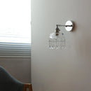 DecorBites™ Crystal Iron LED Wall Light Modern Bedside Lamp Clear Glass Wandlamp