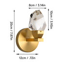 DecorBites™ Crystal LED Wall Sconce Fixture - Modern Luxury Copper Ceiling Light for Home Decor