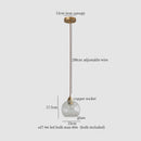 DecorBites™ Cracked Glass LED Pendant Light for Cafe Bar Kitchen Living Room