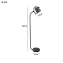 Modern curved black led glass floor lamp living room lighting
