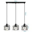 DecorBites™ Industrial Wood Pendant Chandelier for Dinning Living Room Kitchen LED Fixture