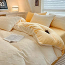 DecorBites™ Cozy Milk Fleece Winter Bedding Set - High Density & Skin Friendly