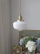 DecorBites™ Glass Shade LED Pendant Lamp: Modern Minimalist Lighting for Bedroom, Kitchen, and Bar