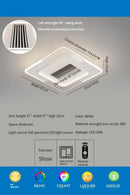 DecorBites™ LED Bladeless Ceiling Fan with Remote Control for Modern Living Room
