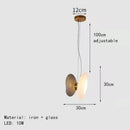 DecorBites™ Glass Indoor Pendant Lights for Dining Room Kitchen Bar Shop