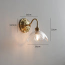 DecorBites™ Frosted Glass LED Wall Light Switch Socket Copper Lampara Pared