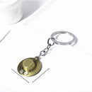 One Piece Keychain Luffy Ace Straw Hat Skull Logo Wanted Order Sanji Nami Robin Bag Keychain Character Toy Fan Gift