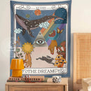 DecorBites™ Dream Tarot Tapestry: Mystical Witchy Decor for Tarot Lovers, Hippie Dorm Art