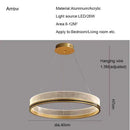 DecorBites™ Black/Gold LED Pendant Lights | Modern Design for Home Lighting Decoration