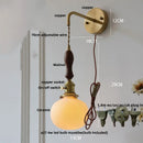 DecorBites™ Ceramic Knob Switch Wall Light by IWHD - Modern LED Sconce for Bedroom, Hallway & Bathroom