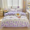 DecorBites™ Cotton Printed Bedding Set: Cozy, Breathable, All Seasons Comforter Set