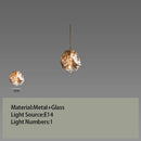 DecorBites™ Glass LED Chandelier for Ceiling Suspension in Postmodern Style