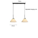 DecorBites™ Cream LED Pendant Light Nordic Pleated Chandelier for Home Decoration