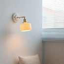 DecorBites™ Ceramic Wall Sconce Light Copper Arm Nordic Minimalism Bedroom Bathroom Mirror
